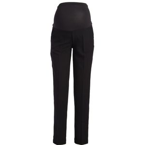 Over-Belly Maternity Straight-Leg Dress Pants - Black - XL